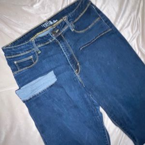 Time and tru skinny blue jeans size 16